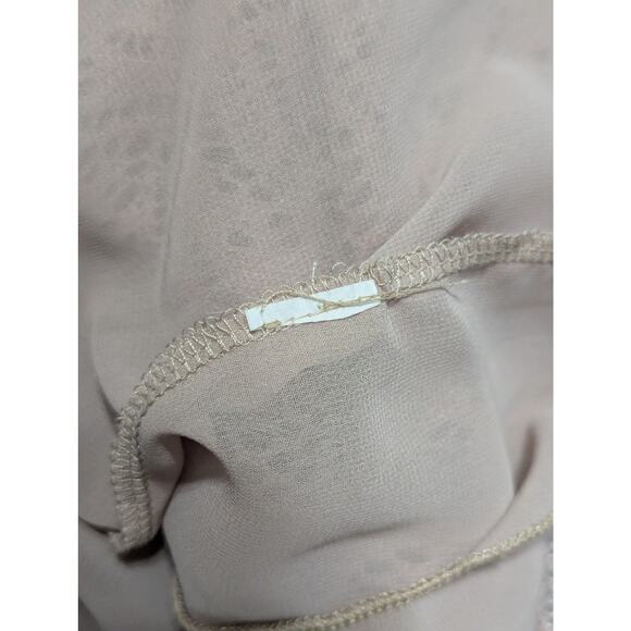 Scully Lace Ruffle Flare Sleeve Blouse Tan Brown Womens X-Large Southwestern - Picture 4 of 4